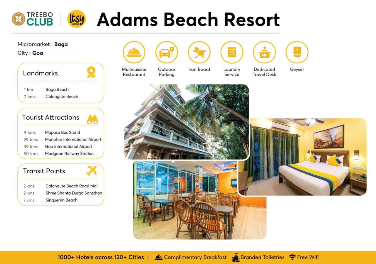 Adam'S Beach Resort By Banda Trips Baga Buitenkant foto